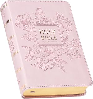 KJV Bible Compact Large Print (Faux Leather, Pink)