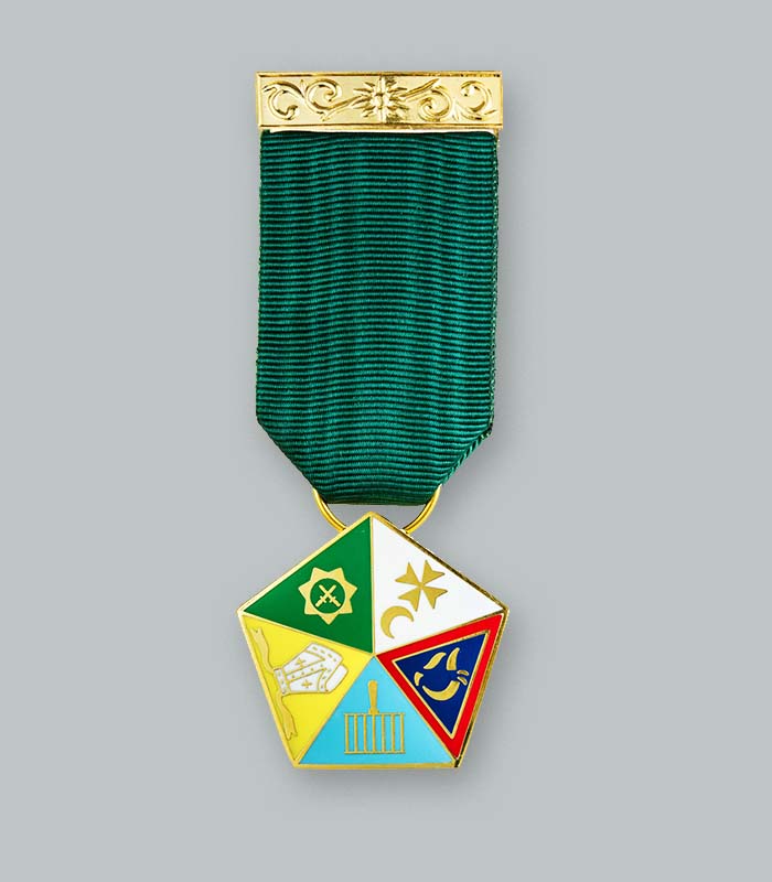 Allied Masonic Degrees Composite Breast Jewel - Luxe Regalia