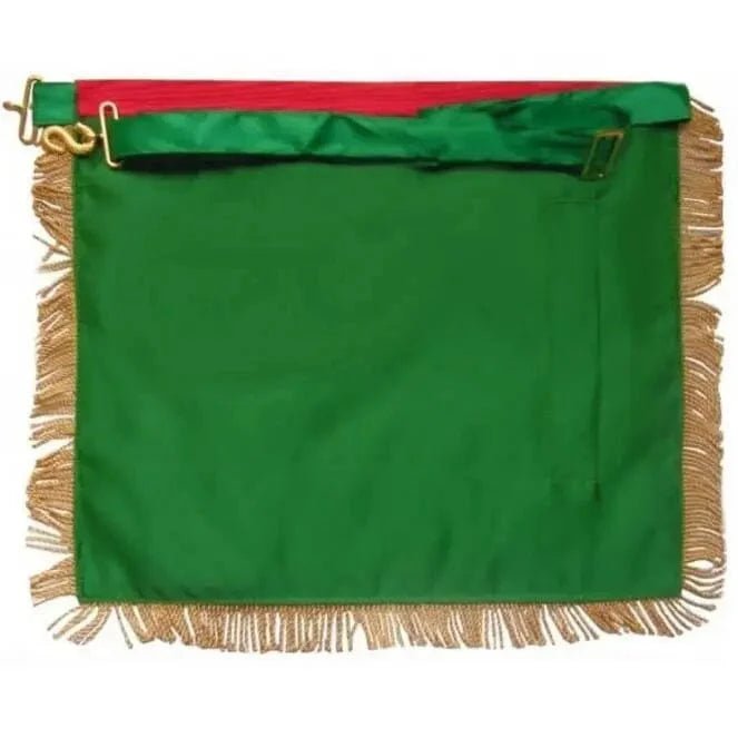 Deputy Master Apron: Trapezoidal Flap and Fringe - Rectified Scottish Rite - Luxe Regalia