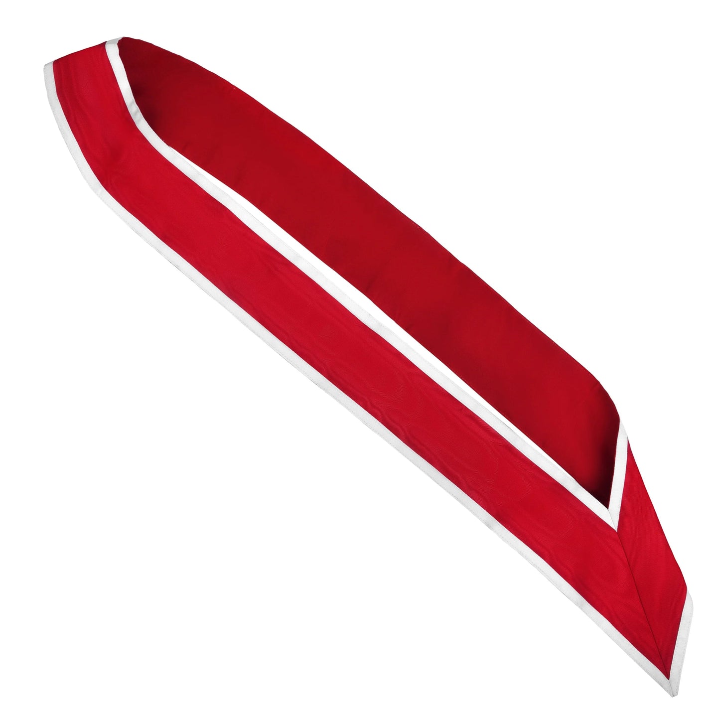 Grand Tiler of Solomon AMD Sash: Red Ribbon with Gray Borders - Luxe Regalia