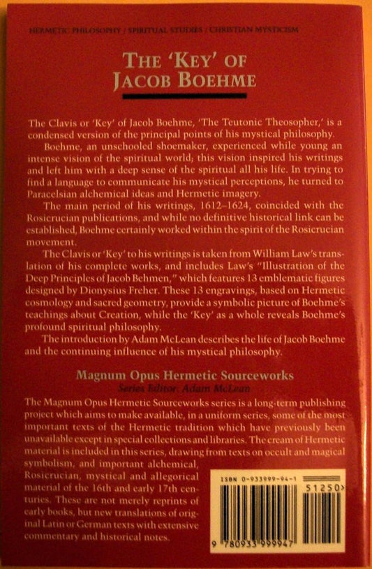 'Key' of Jacob Boehme: 9 Paperback - Luxe Regalia