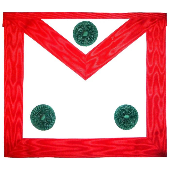 Knight Masons Apron - Red Moire - Luxe Regalia
