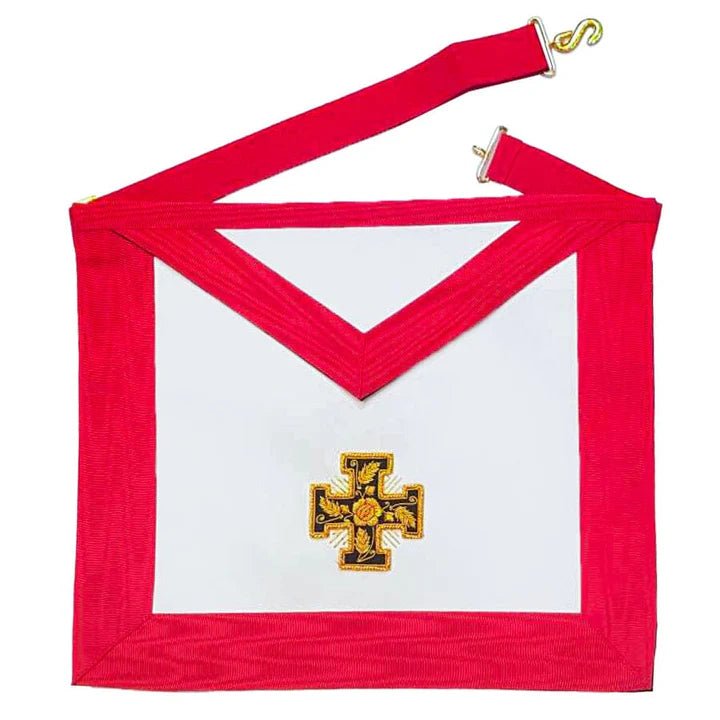 Knight Rose Croix Apron - Cross Potent - 18th Degree AASR - Luxe Regalia