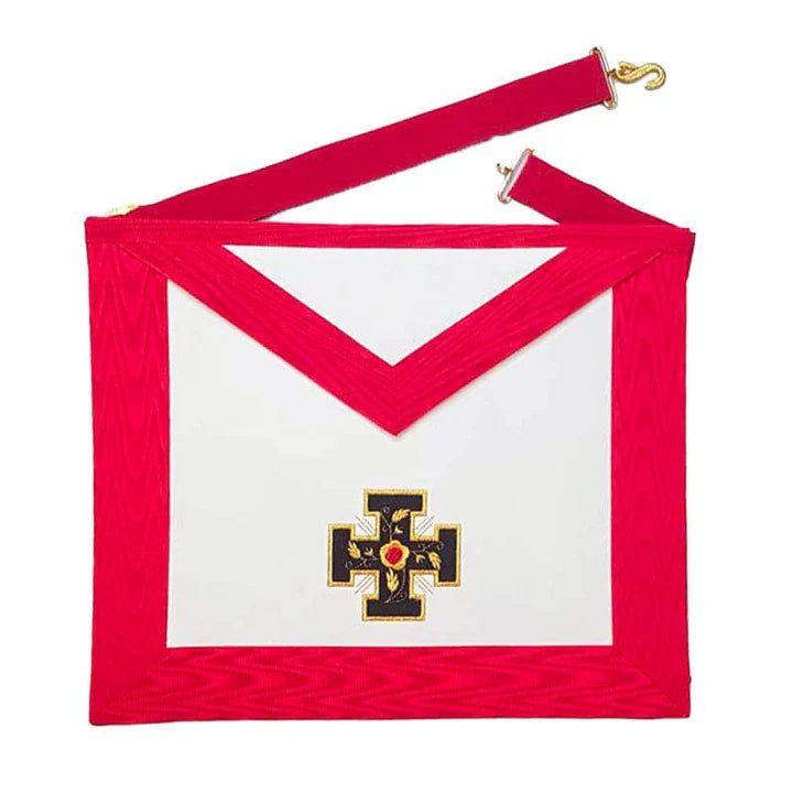 Knight Rose Croix Apron - Cross Potent - 18th degree AASR - Cross Potent - Luxe Regalia