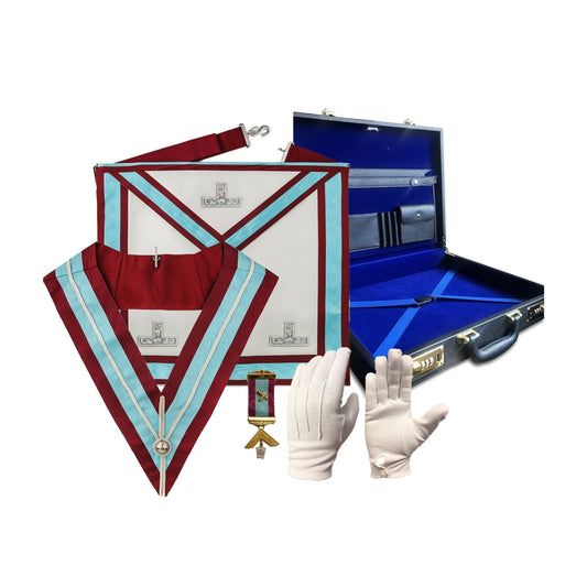 Mark Worshipful Master Mason Apron Regalia Set - Luxe Regalia