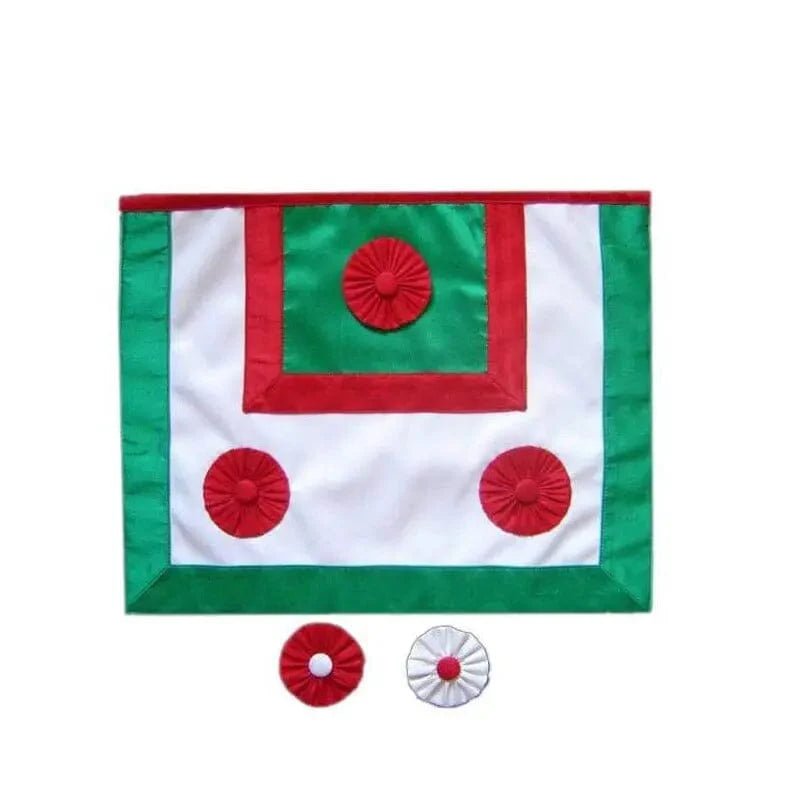 Scottish Master of St. Andrew Apron: Square Flap - Rectified Scottish Rite - Luxe Regalia