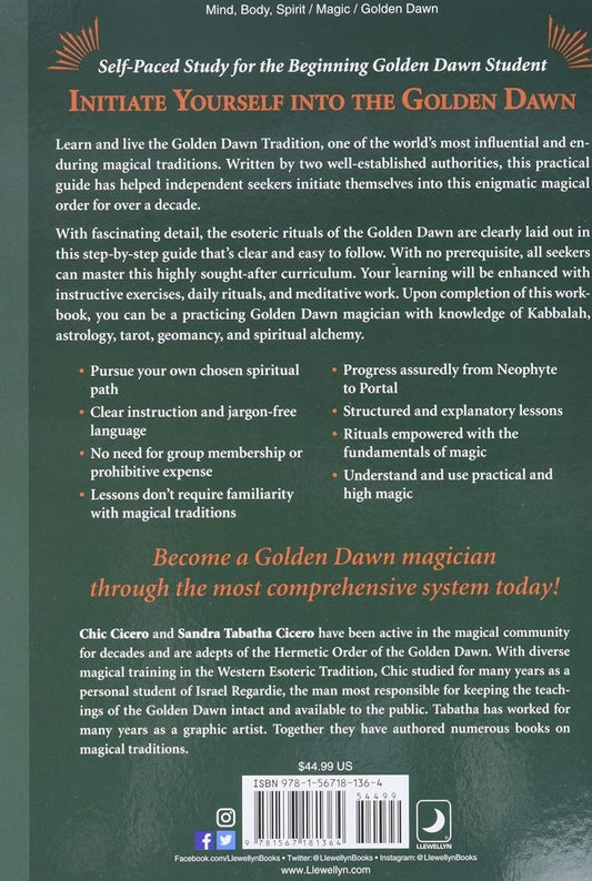 Self - Initiation Into the Golden Dawn Tradition: A Complete Cirriculum of Study for Both the Solitary Magician and the Working Magical Group Paperback - Luxe Regalia