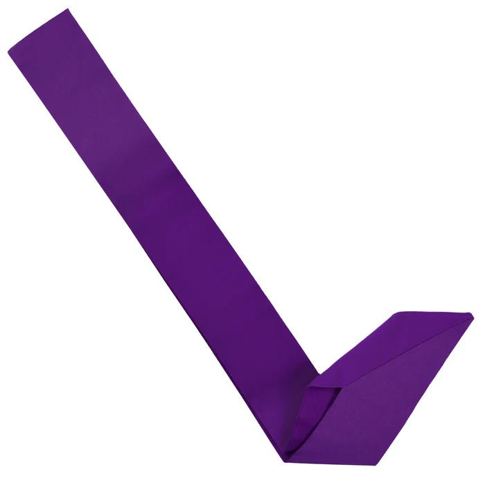 Superintendent Purple Ribbon Sash - Allied Masonic Degrees (AMD) - Luxe Regalia