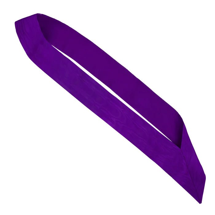 Superintendent Purple Ribbon Sash - Allied Masonic Degrees (AMD) - Luxe Regalia