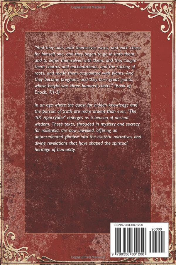The 101 Apocrypha: The Complete Volume - The Books of Enoch, Jasher, Jubilees and Deuterocanonical - Illustrated Paperback - Luxe Regalia