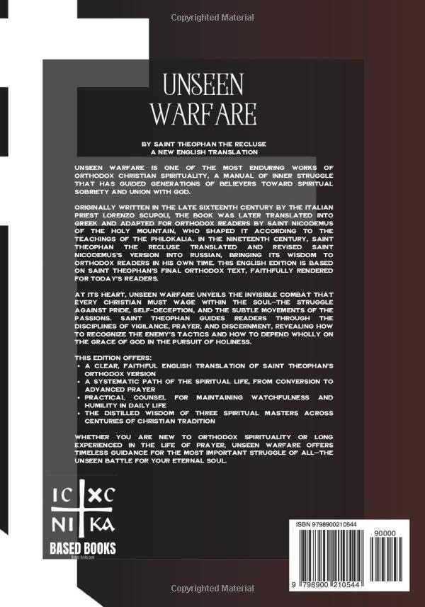 Unseen Warfare: Spiritual Combat against the Passions and the Demonic realm Paperback - Luxe Regalia