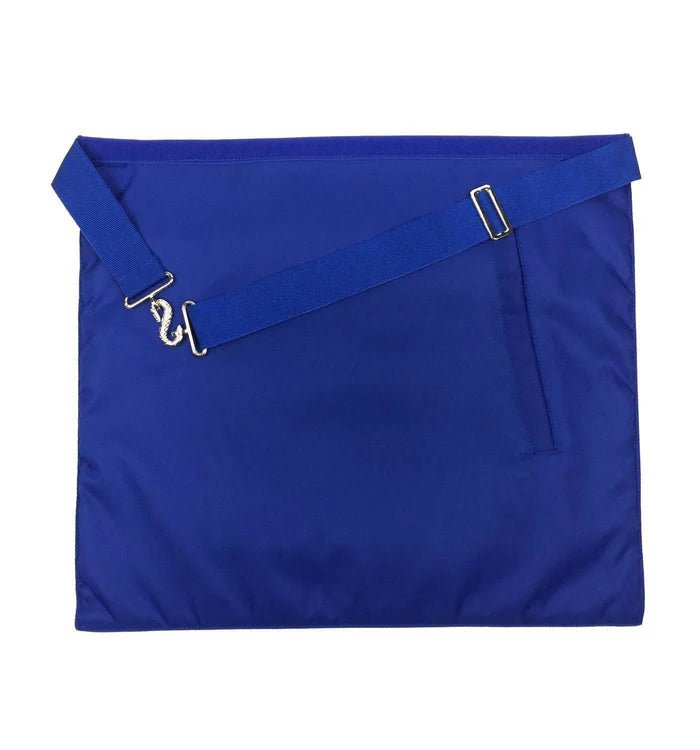 Royal Blue Wreath Embroidery Apron - Worshipful Master Blue Lodge Officer- Luxe Regalia