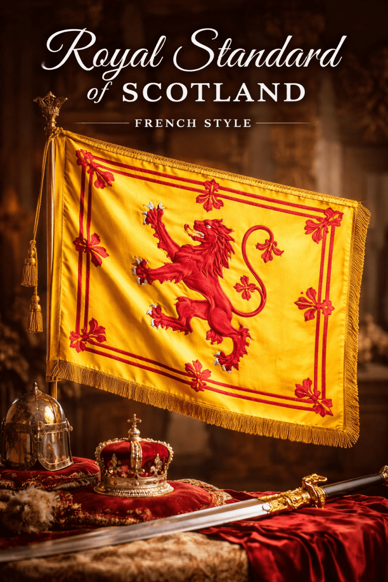 Royal Standard of Scotland (French style) - Luxe Regalia