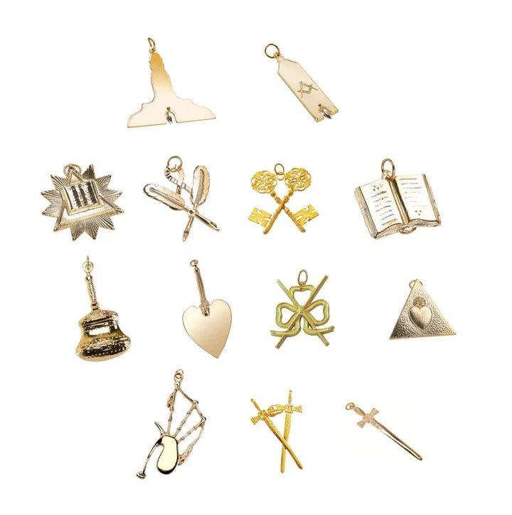 13x Lodge Officers Collars - Royal Standard of Scotland (French style) - Luxe Regalia