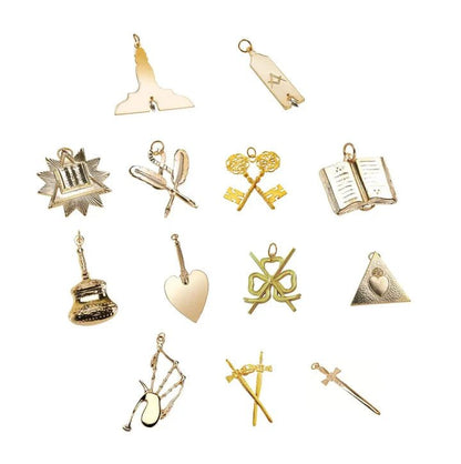 13x Lodge Officers Collars - Royal Standard of Scotland (French style) - Luxe Regalia