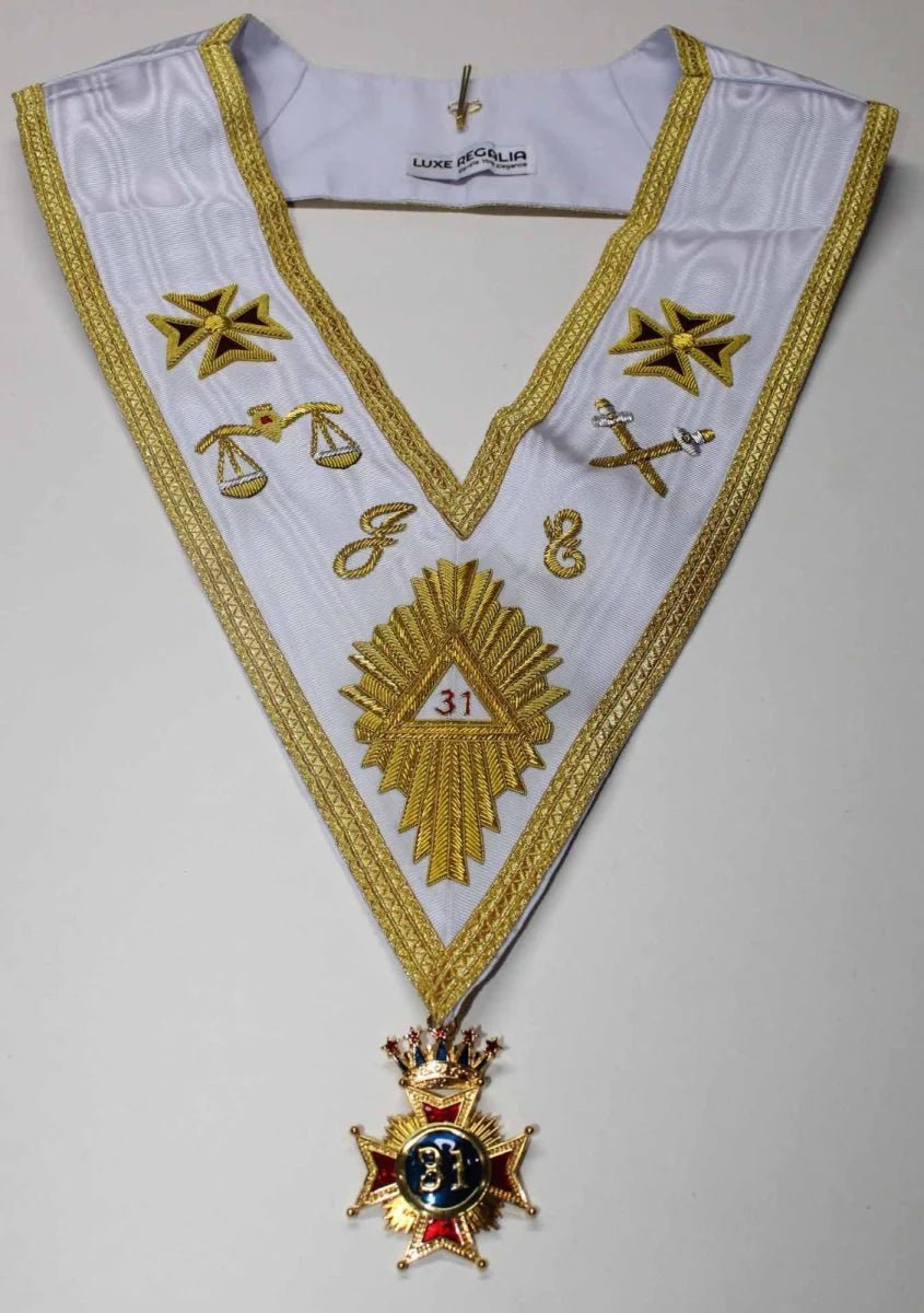 Australian Constitution 31st Degree Collar with Jewel - Luxe Regalia