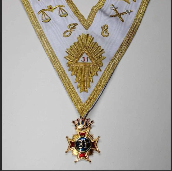 Australian Constitution 31st Degree Collar with Jewel - Luxe Regalia