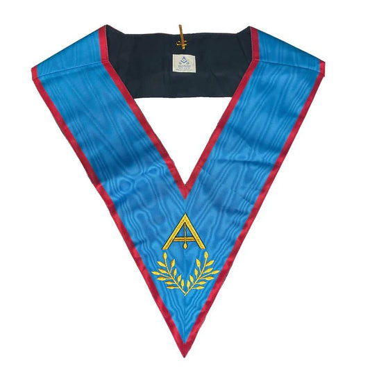 Blue Lodge Senior Warden Collar - Ancient Accepted Scottish Rite (AASR) - Luxe Regalia