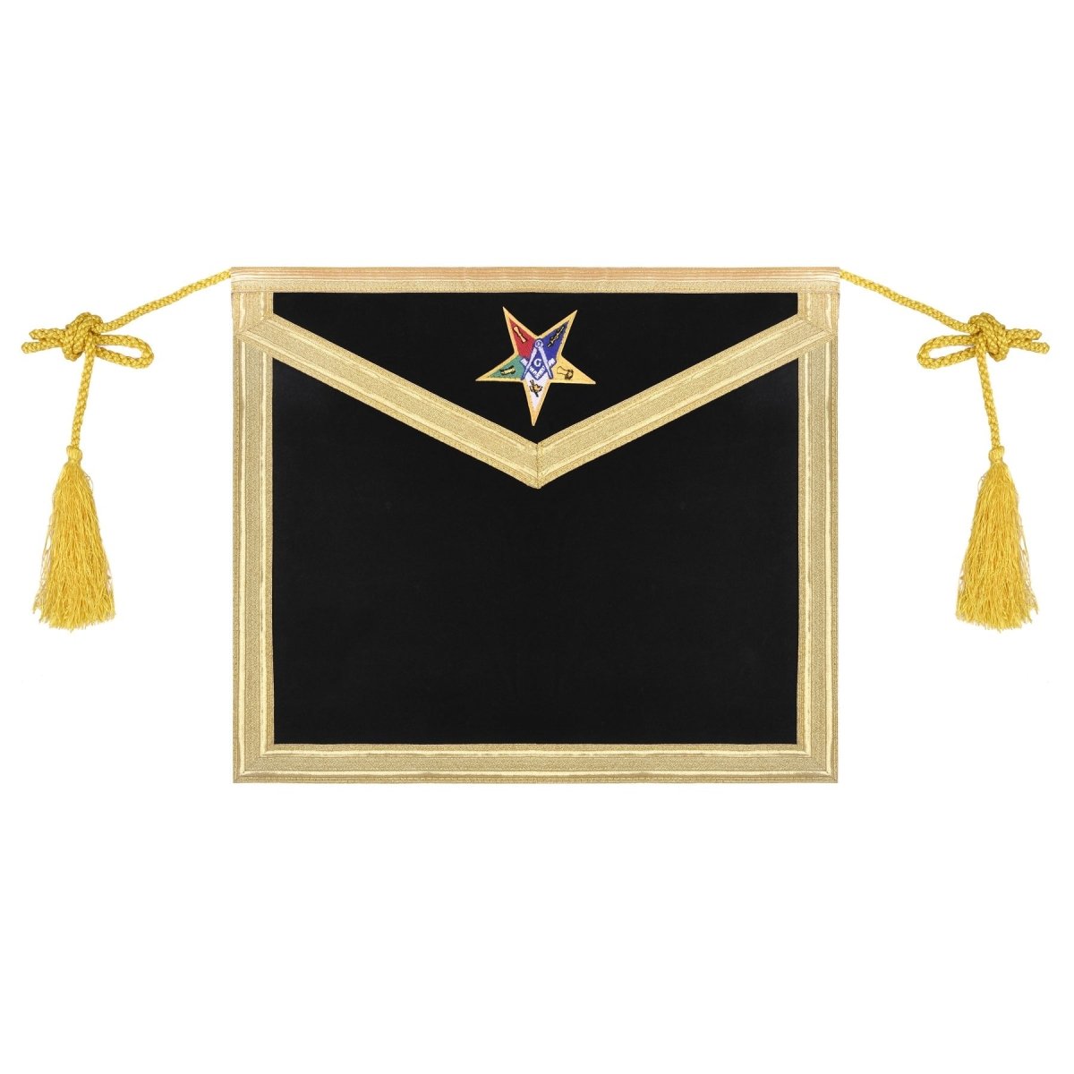 Eastern Star Worthy Patron Apron - Purple & Gold - Luxe Regalia