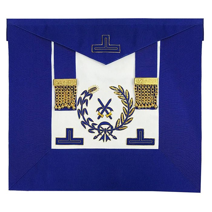 Grand Officers English Regulation Apron - Royal Blue - Luxe Regalia