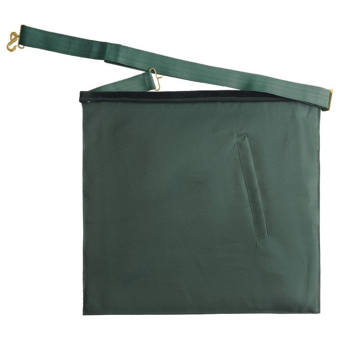 Grand Superintendent Dark Green Apron - Allied Masonic Degrees (AMD) - Luxe Regalia