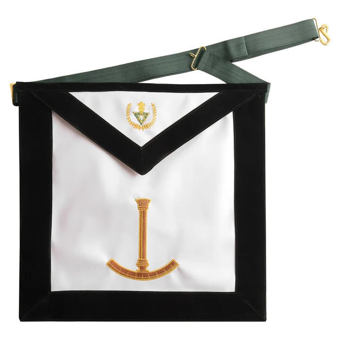 Grand Superintendent Dark Green Apron - Allied Masonic Degrees (AMD) - Luxe Regalia