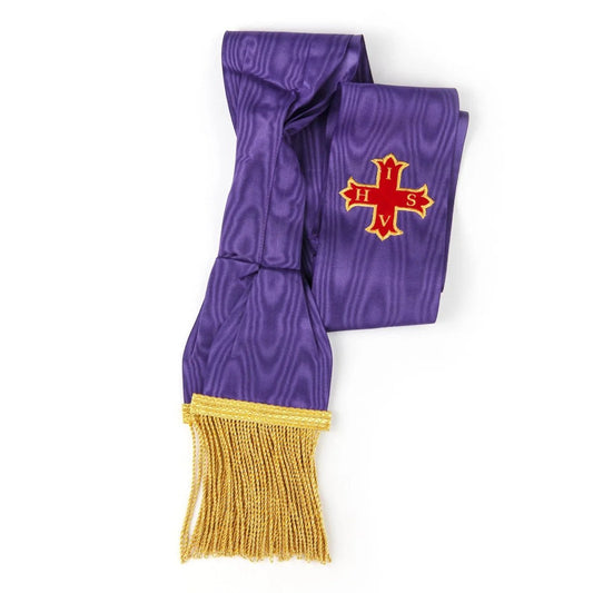 Knight Companion Sash - Red Cross of Constantine - English Constitution - Luxe Regalia