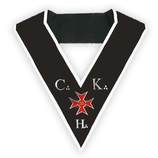 Knight Kadosh Collar. CKH/CKS, Templar Cross - 30th degree AASR - Luxe Regalia