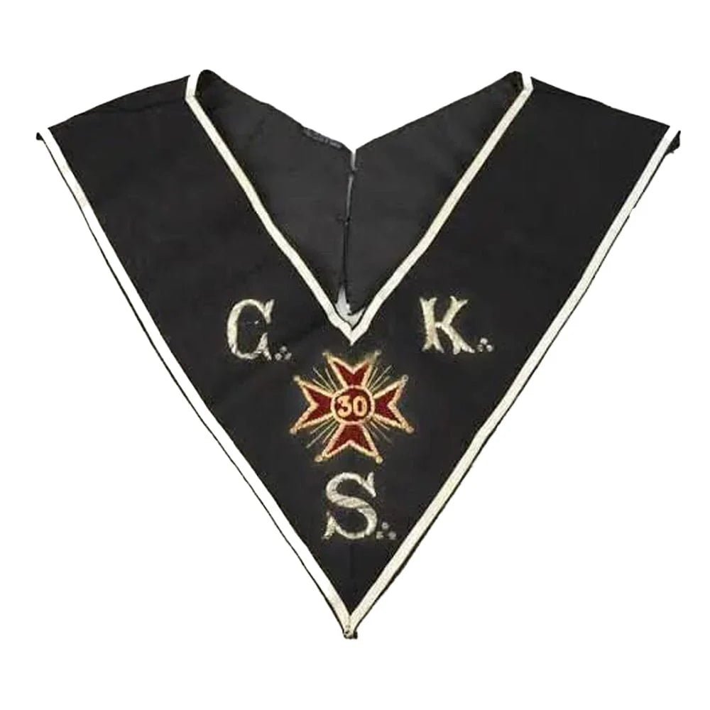 Knight Kadosh Collar. CKH/CKS, Templar Cross - 30th degree (AASR & Scottish Rite) - Luxe Regalia