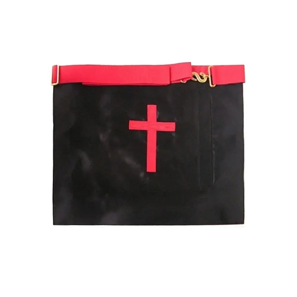 Knight Rose Croix Apron with Cross Moline - 18th degree AASR - Luxe Regalia