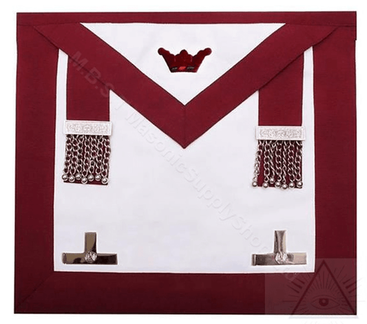 Masonic Order of King Athelstan Past Masters Leather Apron - Luxe Regalia