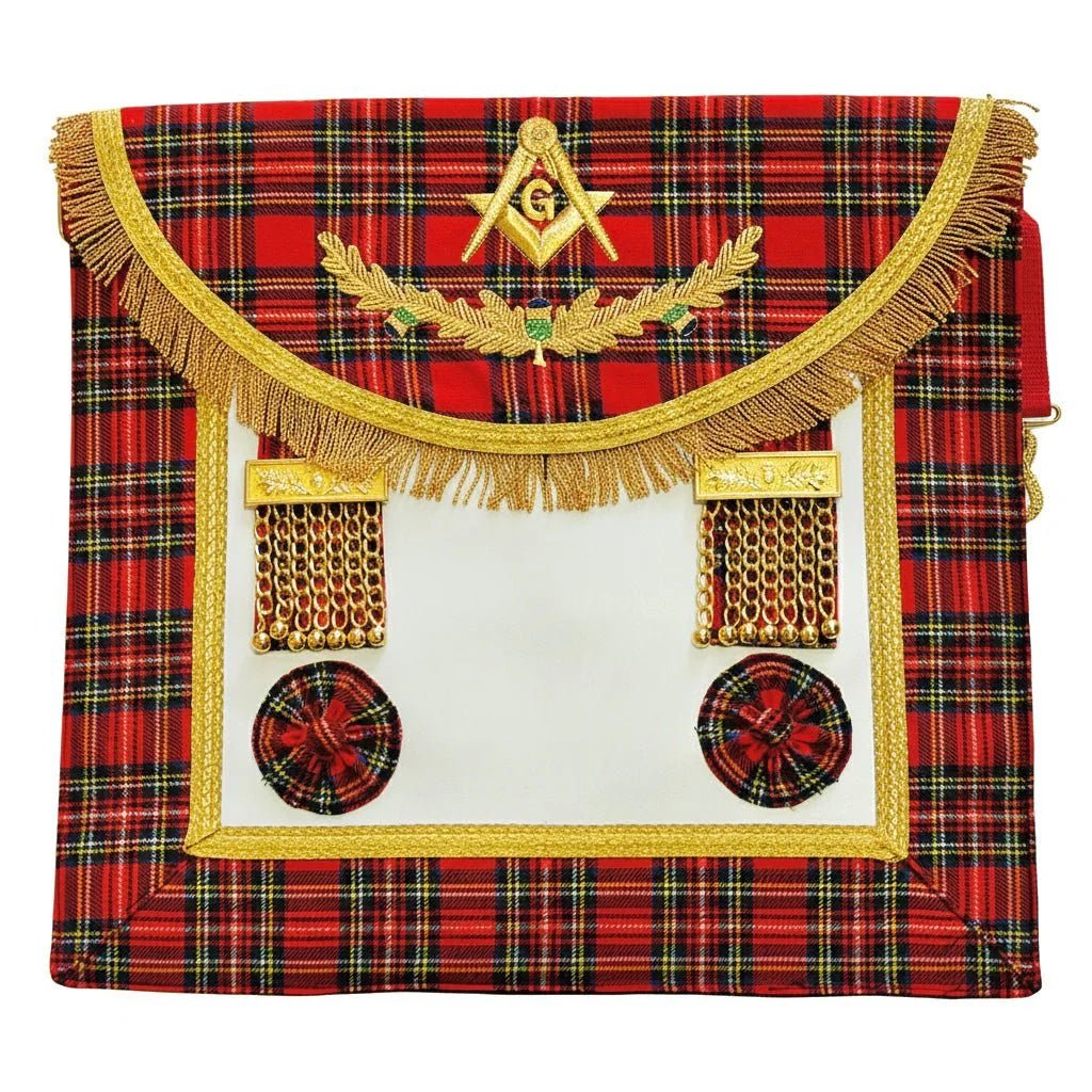 Master Mason Apron - Royal Standard of Scotland - Luxe Regalia