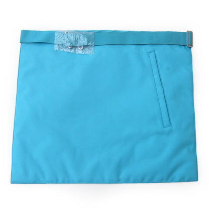 MASTER MASON CRAFT APRON - WHITE & TURQUOISE - Luxe Regalia