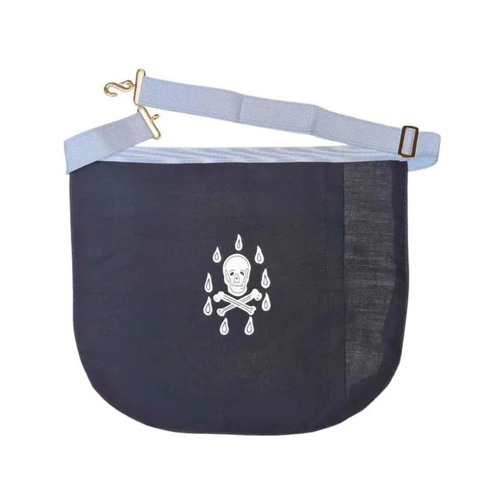 Master Mason Set. Apron round edge + Sash - French Rite "Traditional" - Luxe Regalia