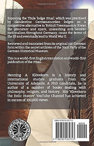 Nazi Clandestine Freemasonry: Thule Lodge Initiation Ritual Paperback - Luxe Regalia