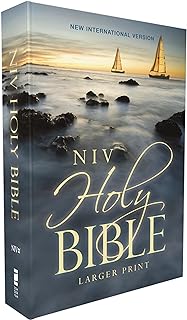 NIV, Holy Bible, Larger Print, Economy Edition, Paperback, Comfort Print [Blue] - Luxe Regalia