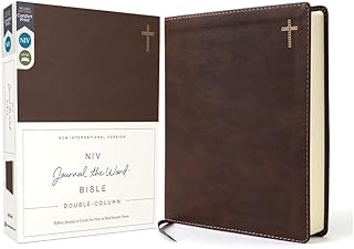 NIV Journal The Word Bible, Double-Column, Leathersoft, Red Letter Edition, Comfort Print: Reflect, Take Notes, Or Create Art Next To Your - Luxe Regalia