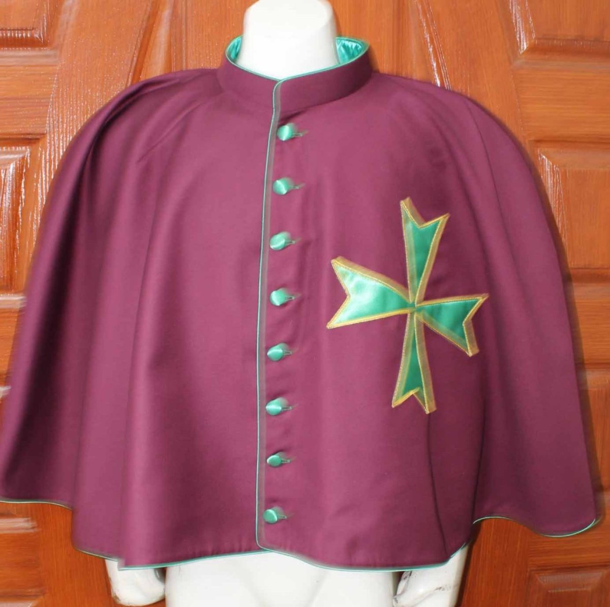 Order of St Lazarus Mozzetta Maroon - Luxe Regalia