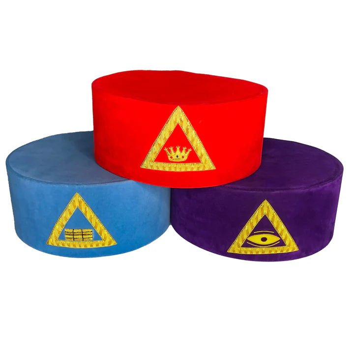 Pack of 3 - 1st, 2nd and 3rd Principal Hats - Royal Scottish Arch - Luxe Regalia