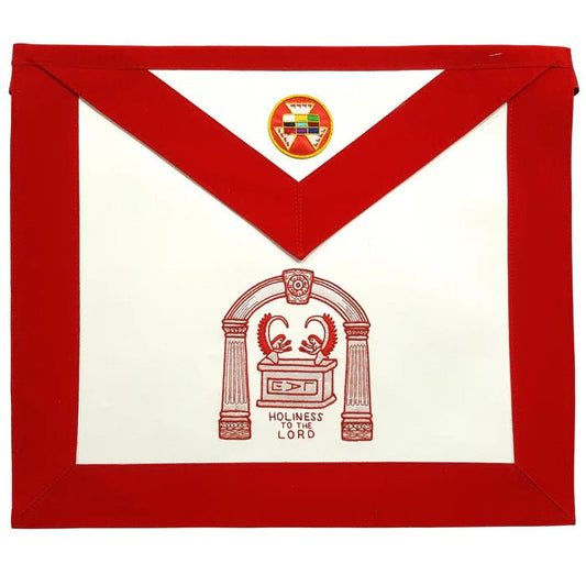 Past High Priest Red Apron - Royal Arch Chapter - Luxe Regalia
