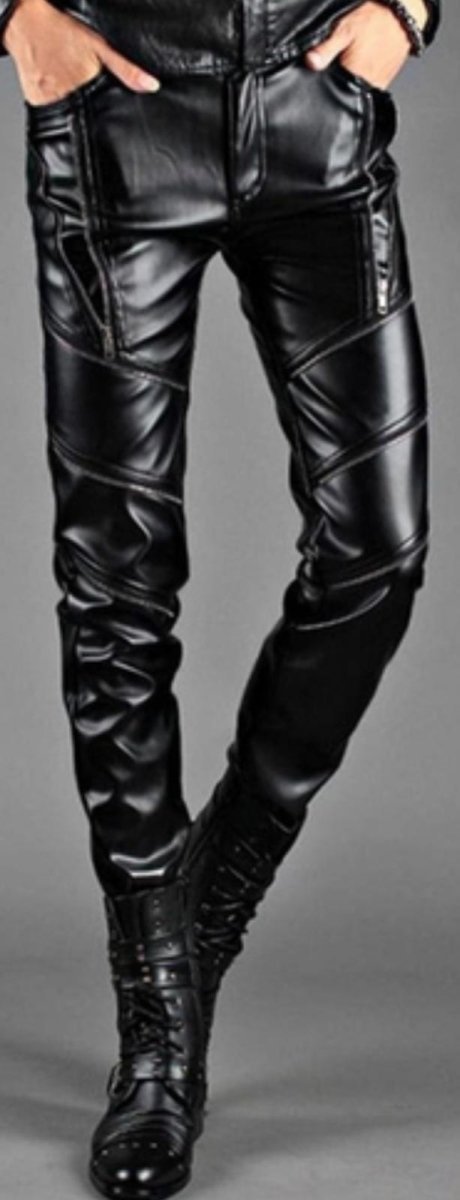 Premium Black Genuine Leather Pants - Edgy Moto Style - Luxe Regalia