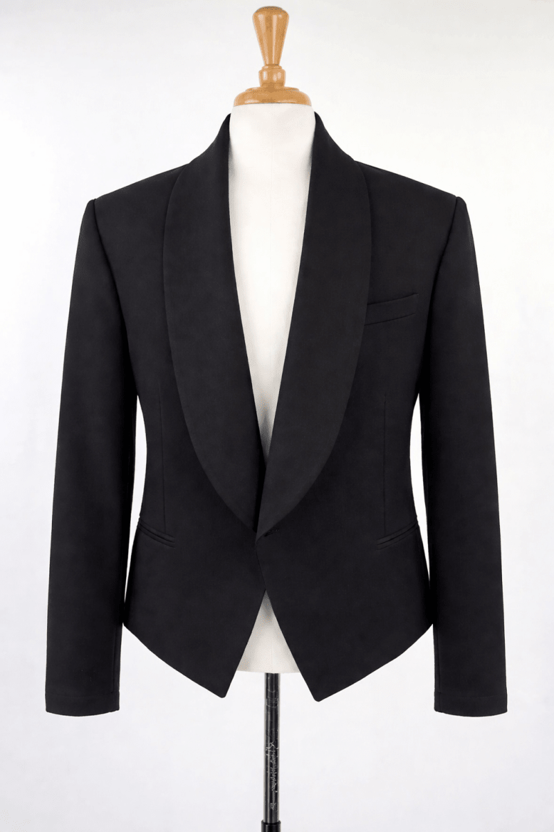 Premium Black Mess/Eton Jacket – Formal Masonic Style Evening Tailored Jacket - Luxe Regalia