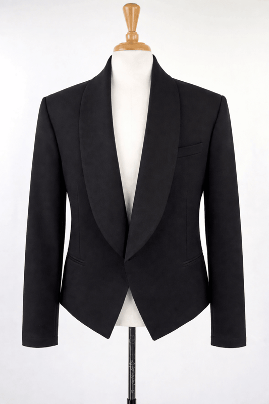 Premium Black Mess/Eton Jacket – Formal Masonic Style Evening Tailored Jacket - Luxe Regalia