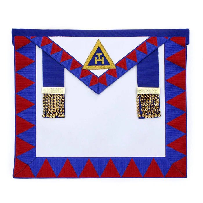 Provincial English Royal Arch Apron - Red & Blue - Luxe Regalia