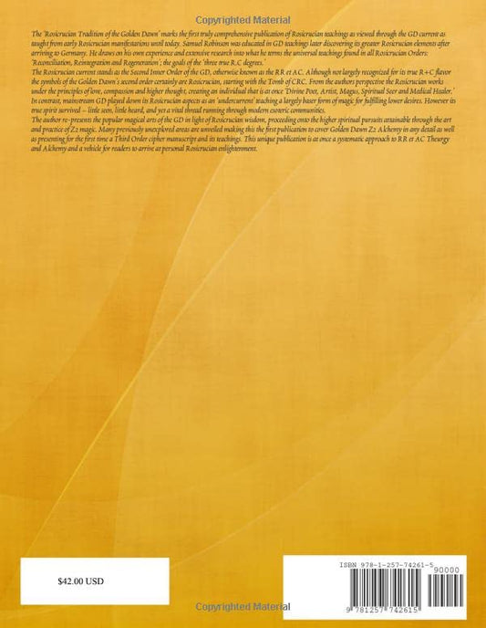 Rosicrucian Tradition of the Golden Dawn Paperback - Luxe Regalia