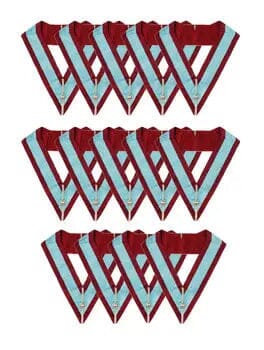 Set 14 Chapter Officers Collars - Mark Masonry - Luxe Regalia
