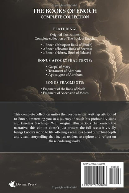 The Books of Enoch: Complete Collection - Featuring 1 Enoch, 2 Enoch, 3 Enoch, Original Illustrations, and Bonus Apocryphal Texts (Illustrated) Paperback - Luxe Regalia