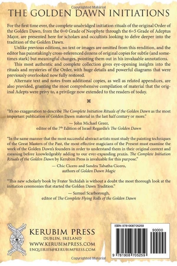 The Complete Initiation Rituals of the Golden Dawn Paperback - Luxe Regalia
