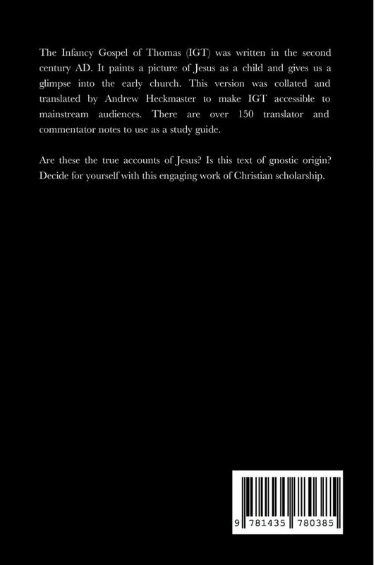 The Infancy Gospel of Thomas: Translation and Commentary Paperback - Luxe Regalia
